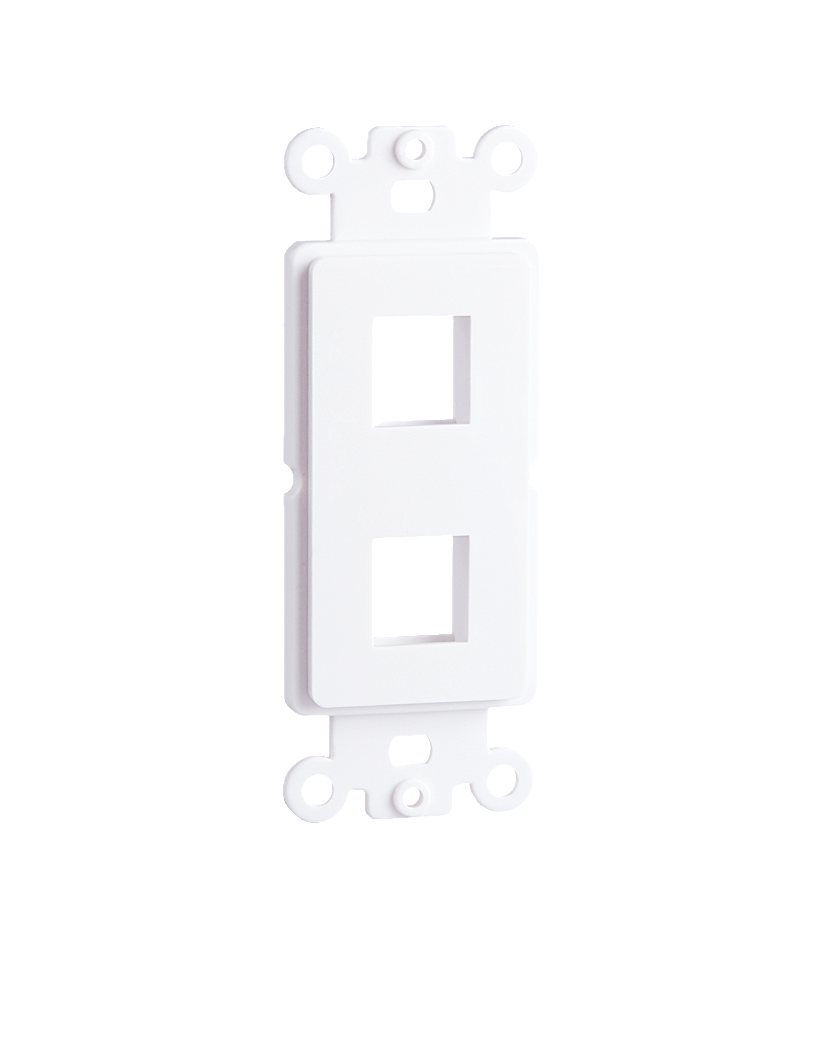 décor plate insert/straps two, white
