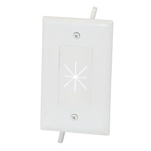 Cable Plate with Flexible Opening, 1-Gang