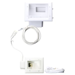 flat panel tv kit with ac connector (plug and play no romex or wiring needed)