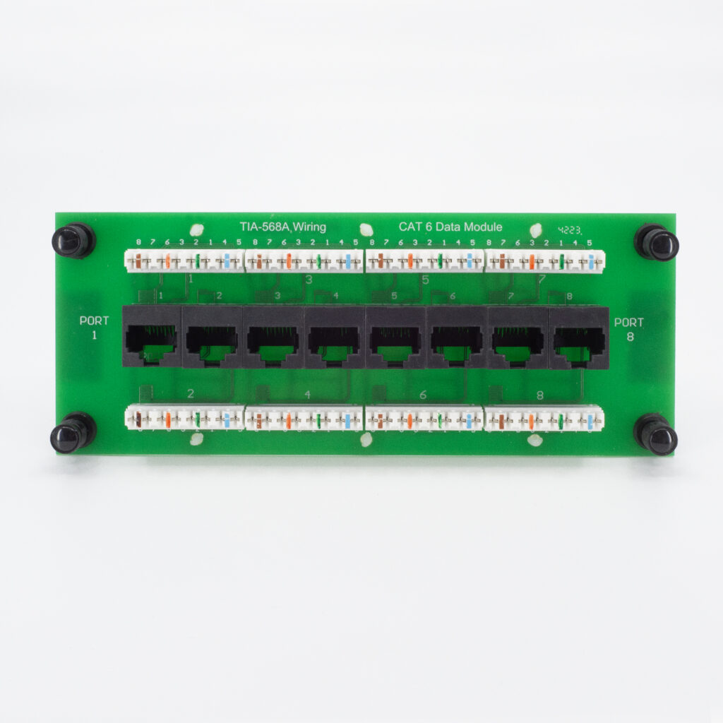 8 port Cat6 Data Module