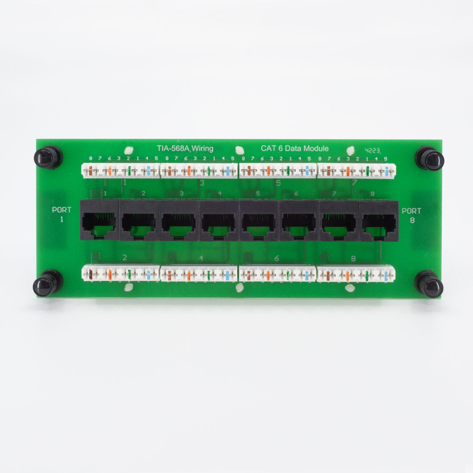8-port Cat6 Data Module -TIA568A | Datacomm Electronics