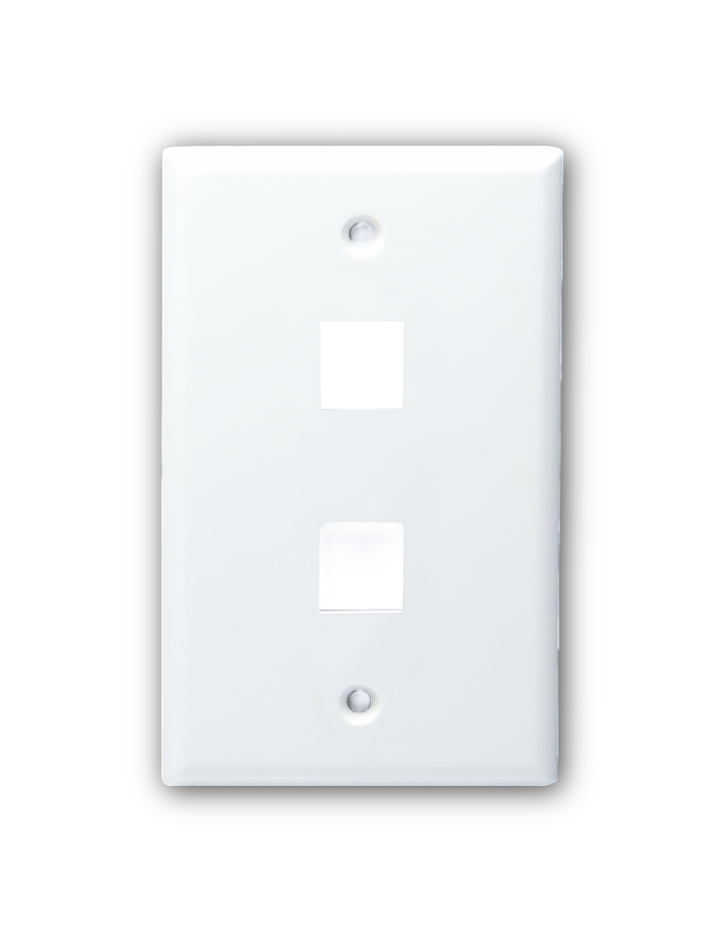 2 port standard size keystone plate