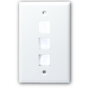 3 port standard size keystone plate
