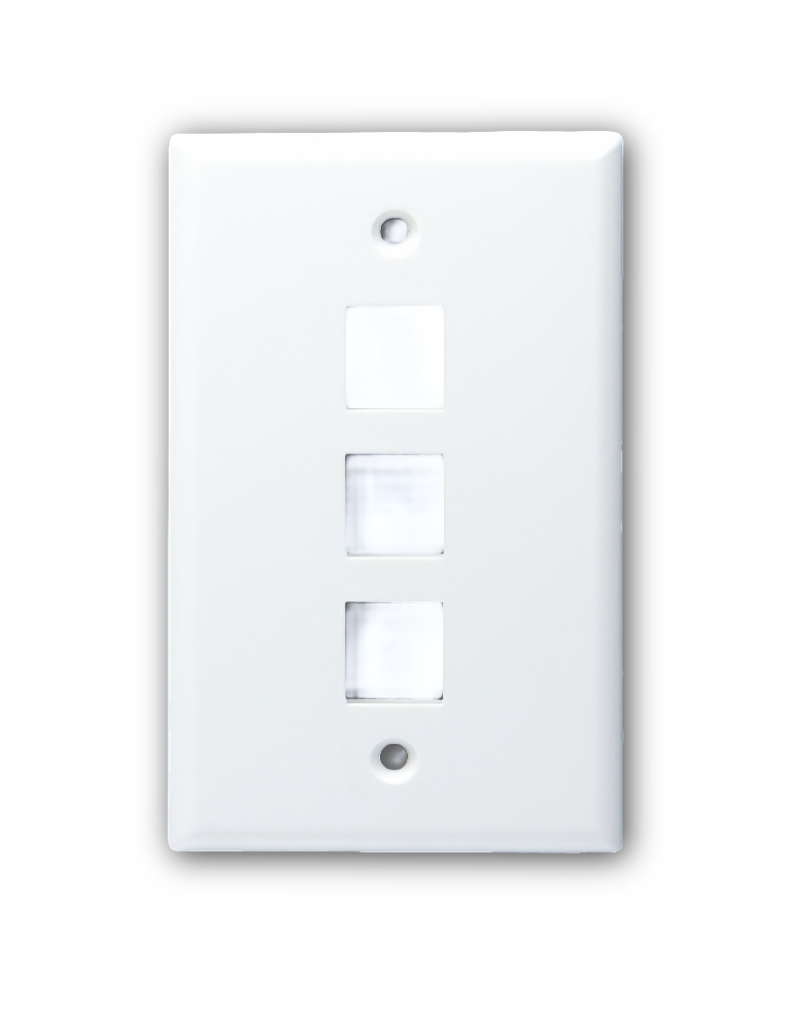 3 port standard size keystone plate