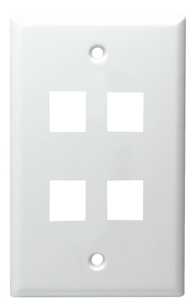 4 port mid size keystone plate