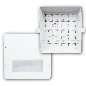 15 inch plastic media enclosure with brush cover